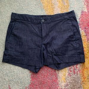 Banana Republic dark chambray shorts